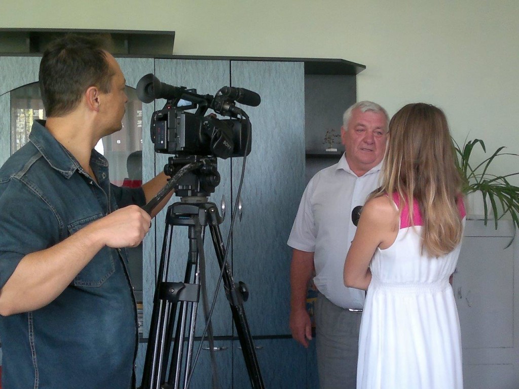 TV- Interview für das ukrainische Fernsehen