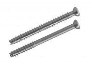 Durchbohrte Schraube_Titan_Vollgewinde_selbstschneidend Cannulated screw titan hexagon self-cutting